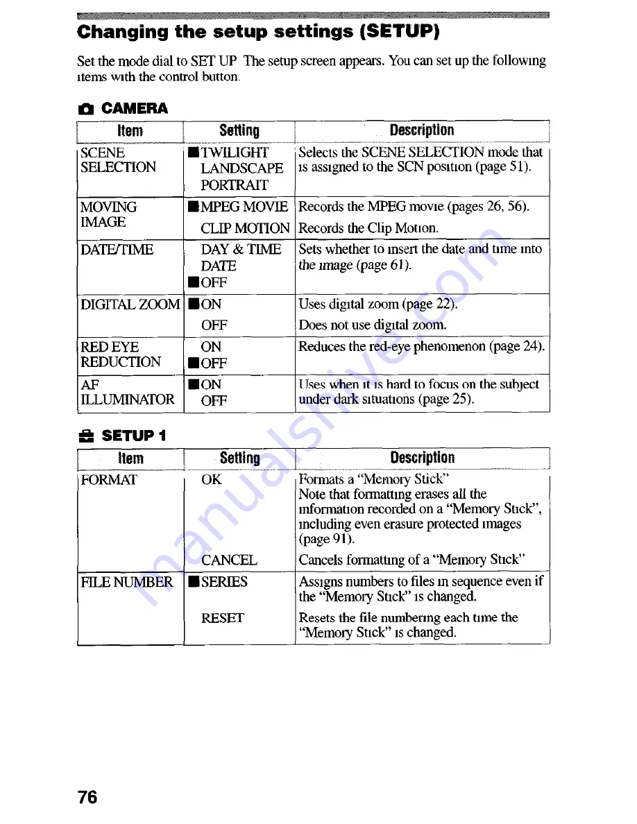 Sony Cyber-shot DSC-S75 Operating Instructions Manual Download Page 77