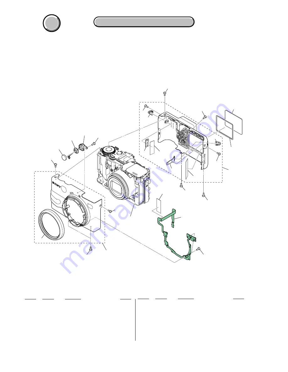 Sony CYBER-SHOT DSC-V1 Service Manual Download Page 50