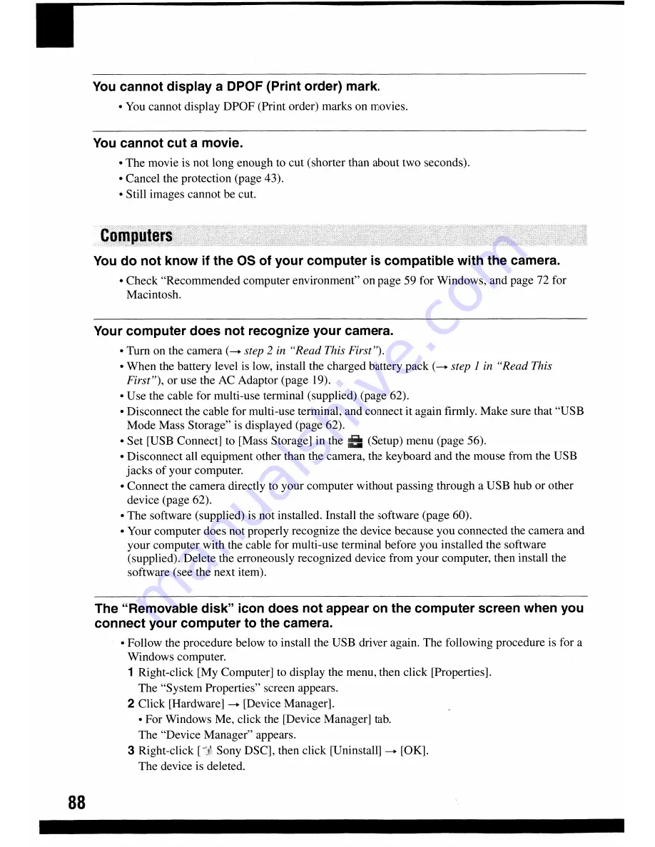 Sony Cyber-shot DSC-W100 User Manual Download Page 88