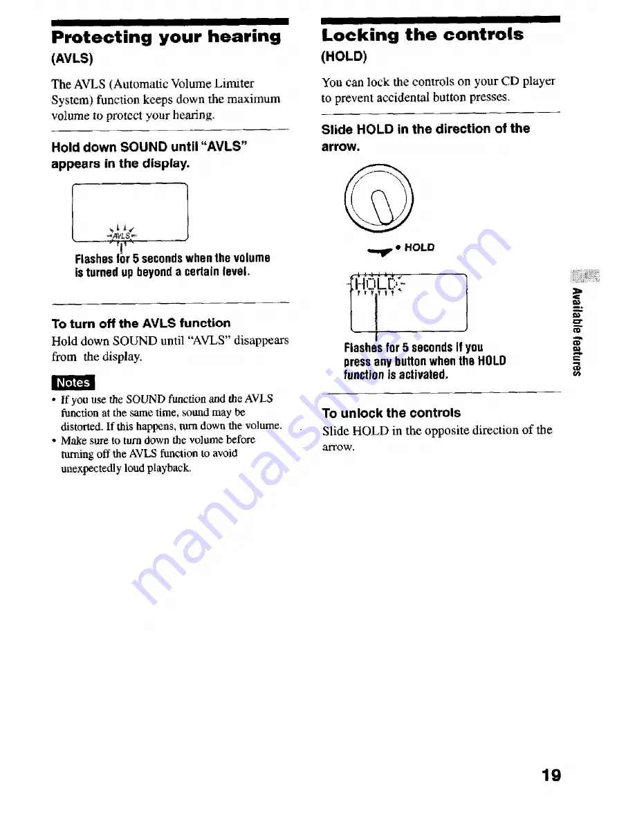 Sony D-CS901 - Portable Cd Player Operating Instructions Manual Download Page 19