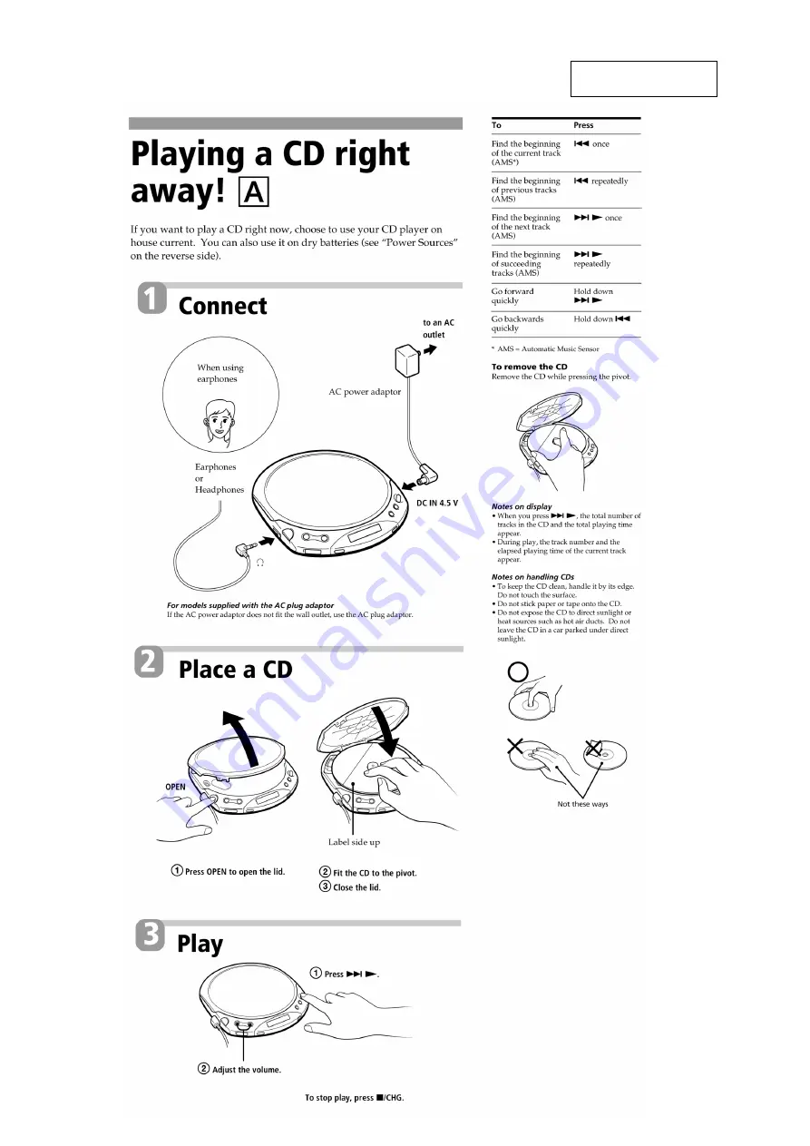 Sony D-E223 Service Manual Download Page 4