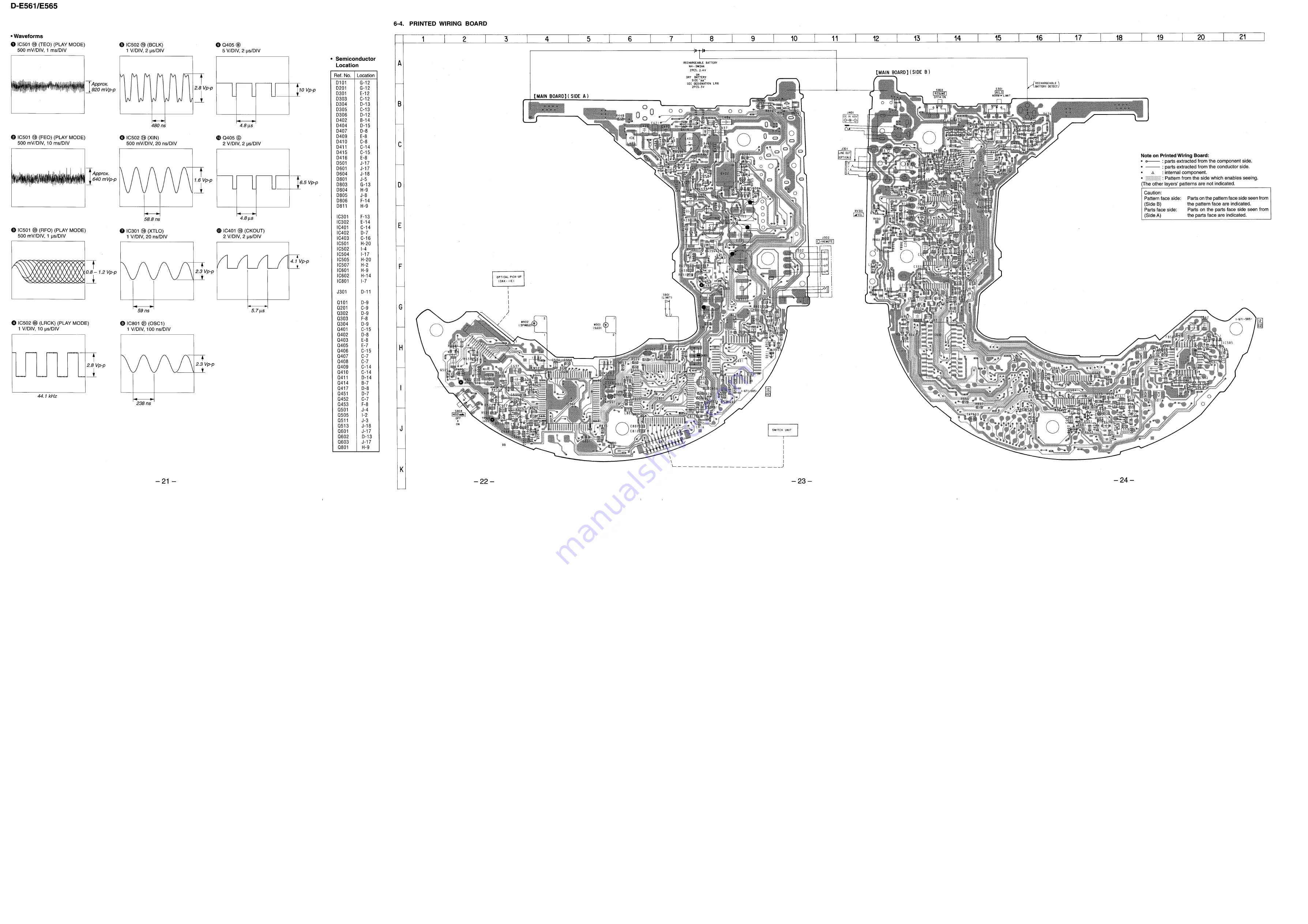 Sony D-E561 Primary Service Manual Download Page 12