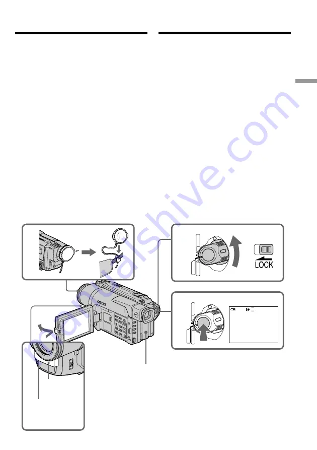 Sony D8 Digital Handycam DCR-TRV420E Operating Instructions Manual Download Page 21