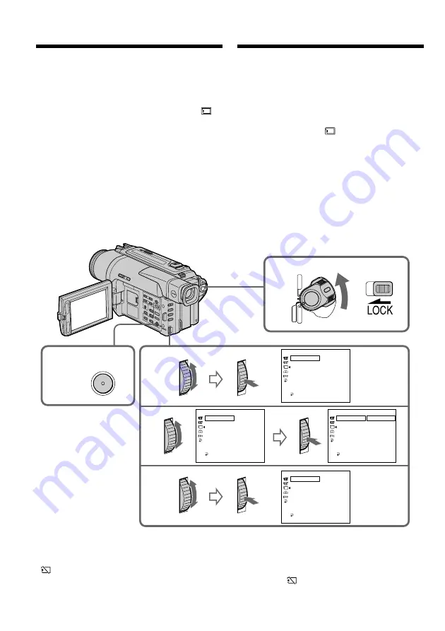 Sony D8 Digital Handycam DCR-TRV420E Operating Instructions Manual Download Page 110