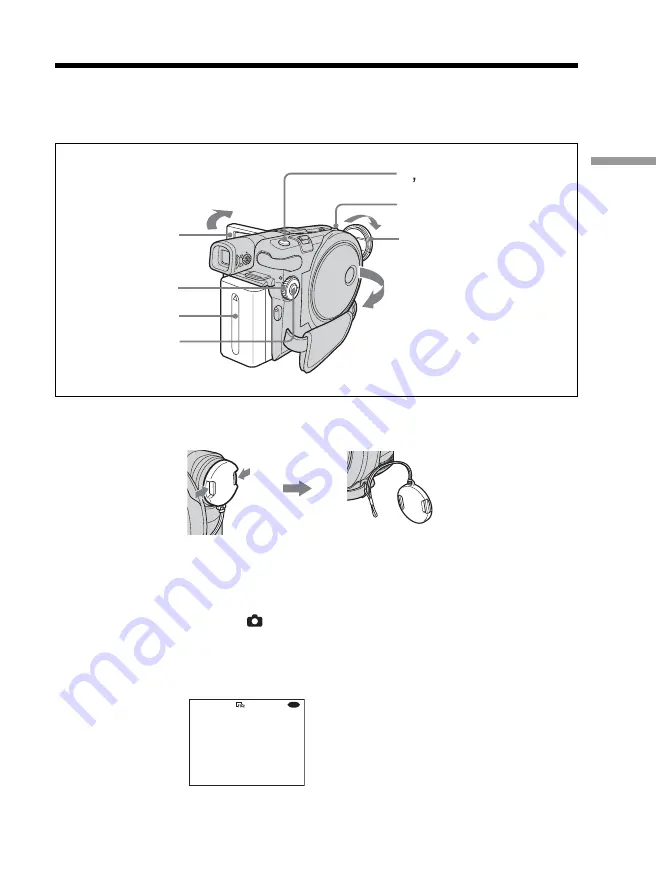 Sony DCR DVD101 - VCL0625S Wide Conversion Lens x 0.6 Скачать руководство пользователя страница 35