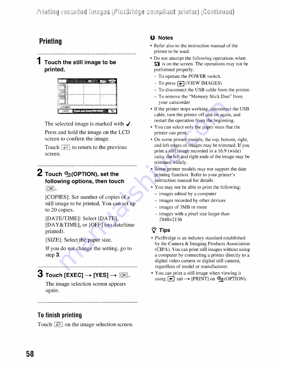 Sony DCR-DVD506 Скачать руководство пользователя страница 58