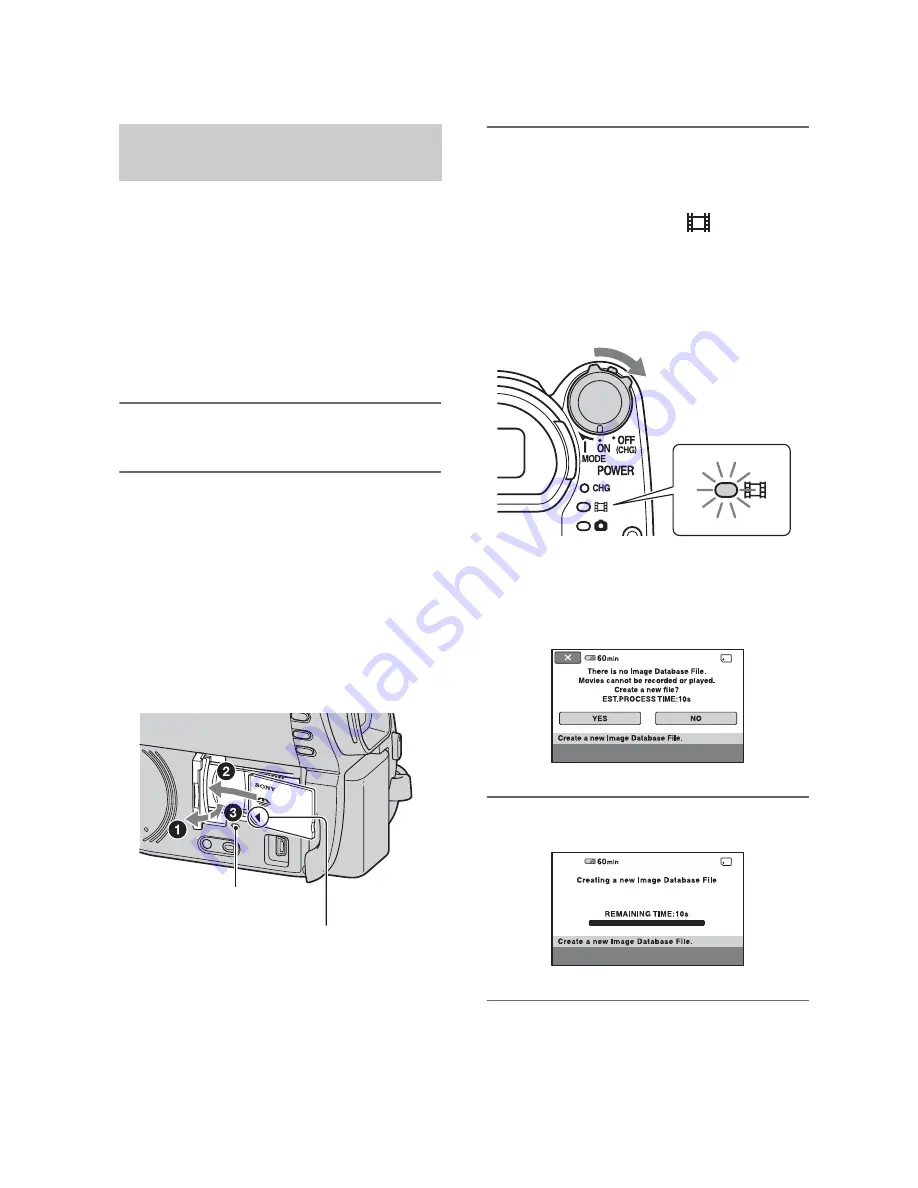 Sony DCR-DVD650 - Hybrid Dvd Camcorder Operating Manual Download Page 32