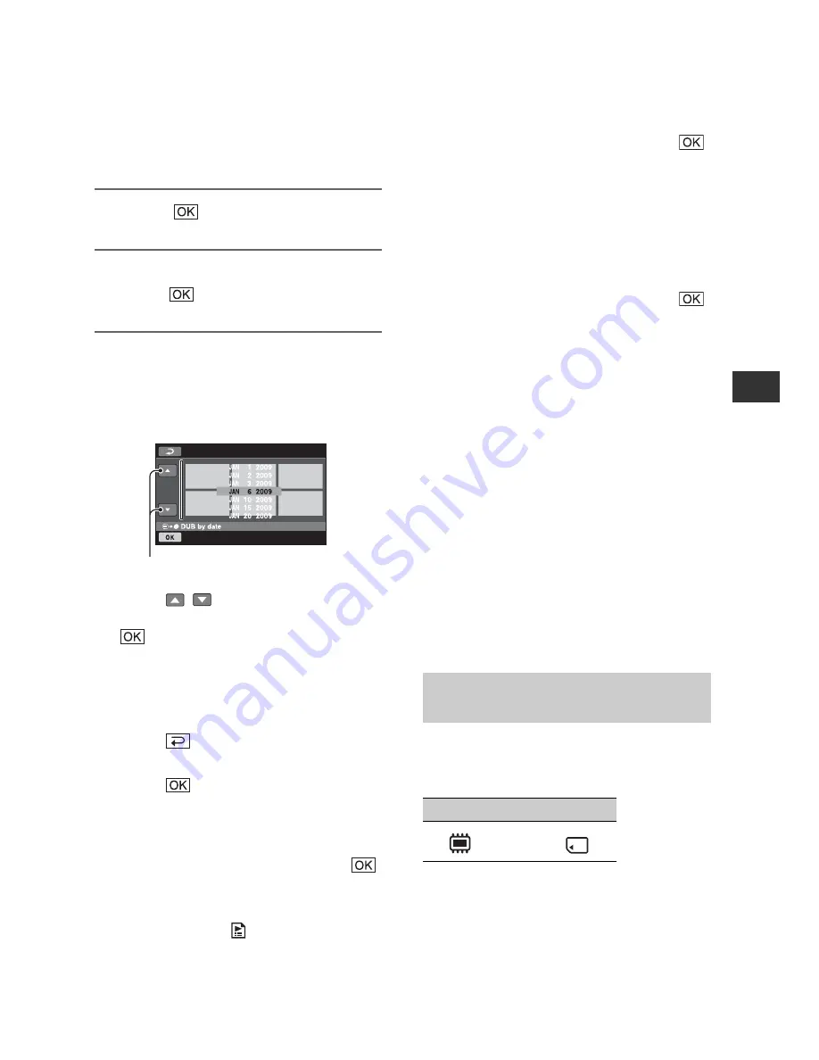 Sony DCR-DVD650 - Hybrid Dvd Camcorder Operating Manual Download Page 55