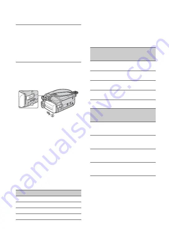 Sony DCR-DVD705E Operating Manual Download Page 20