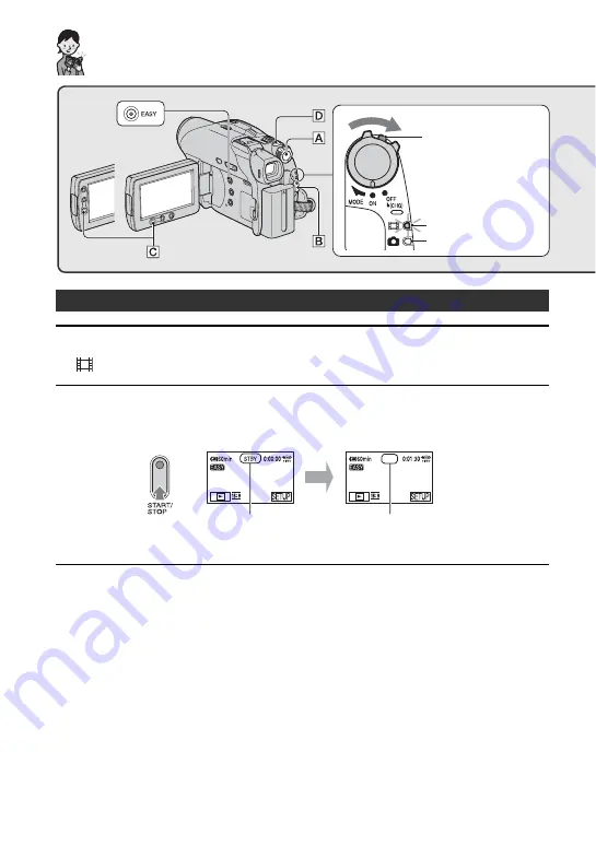 Sony DCR-DVD705E Operating Manual Download Page 34