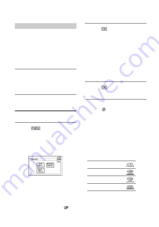 Sony DCR-DVD705E Operating Manual Download Page 56