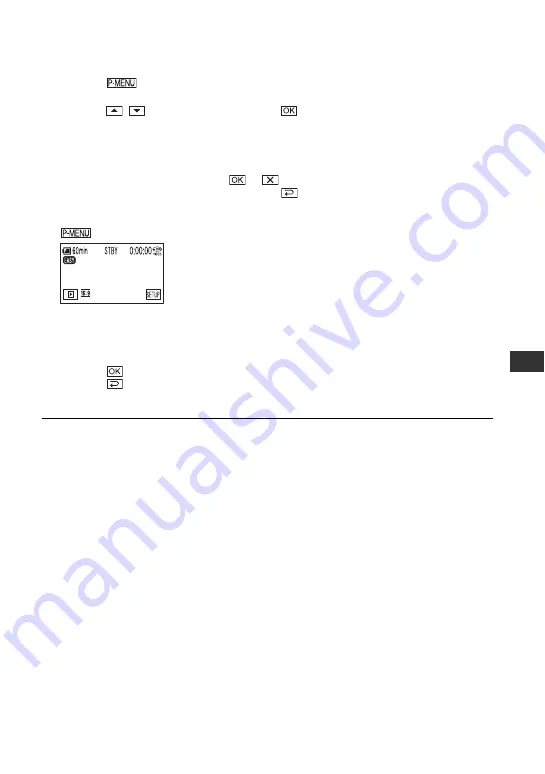 Sony DCR-DVD705E Operating Manual Download Page 65