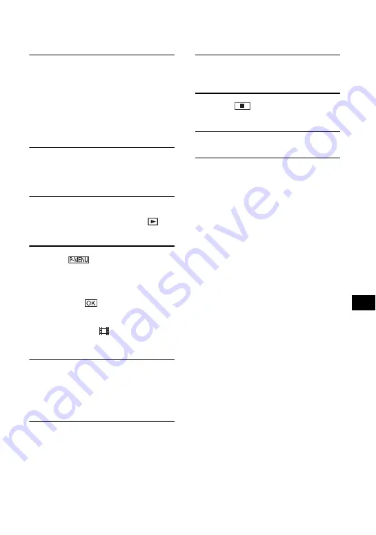 Sony DCR-DVD705E Operating Manual Download Page 97