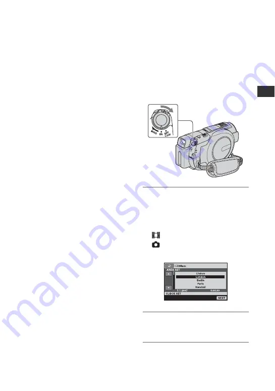 Sony DCR DVD808E - Handycam - Camcorder Скачать руководство пользователя страница 23