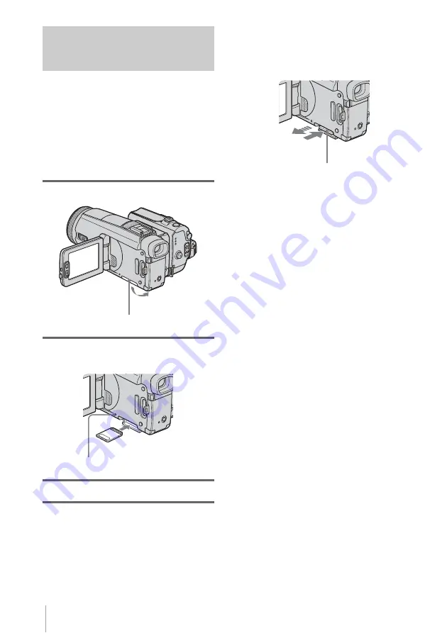 Sony DCR-HC1000 - Digital Handycam Camcorder Скачать руководство пользователя страница 20