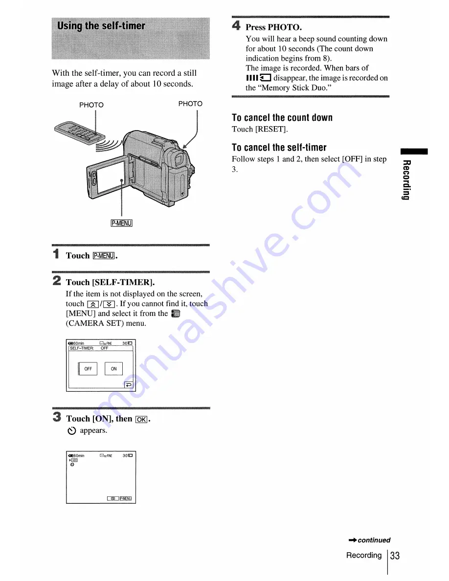 Sony dcr-hc30: DCR-HC40 Operation Manual Download Page 33