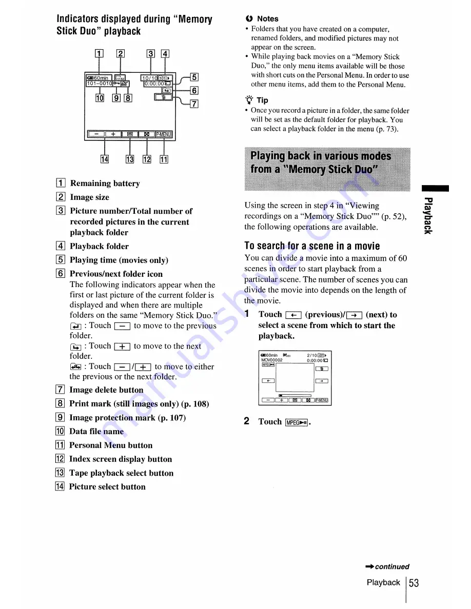 Sony dcr-hc30: DCR-HC40 Operation Manual Download Page 53