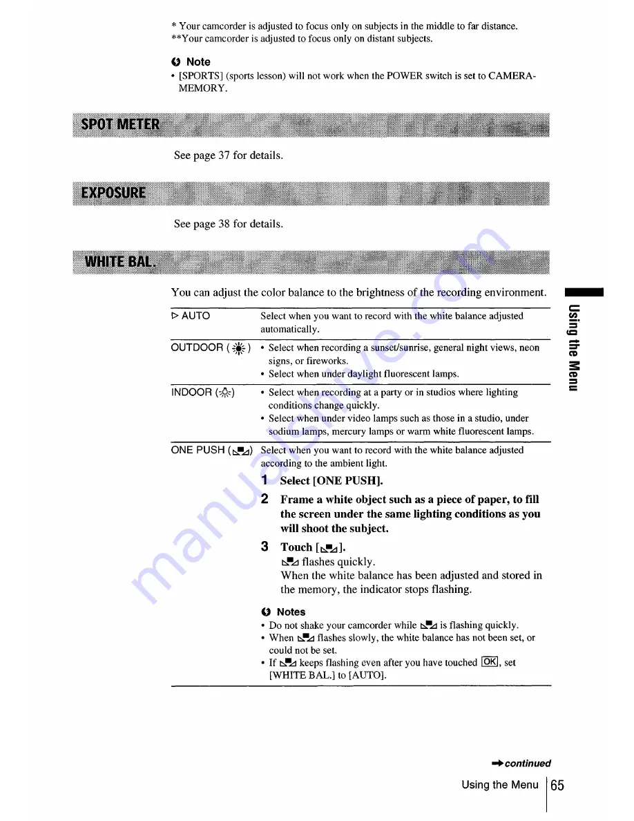 Sony dcr-hc30: DCR-HC40 Operation Manual Download Page 65