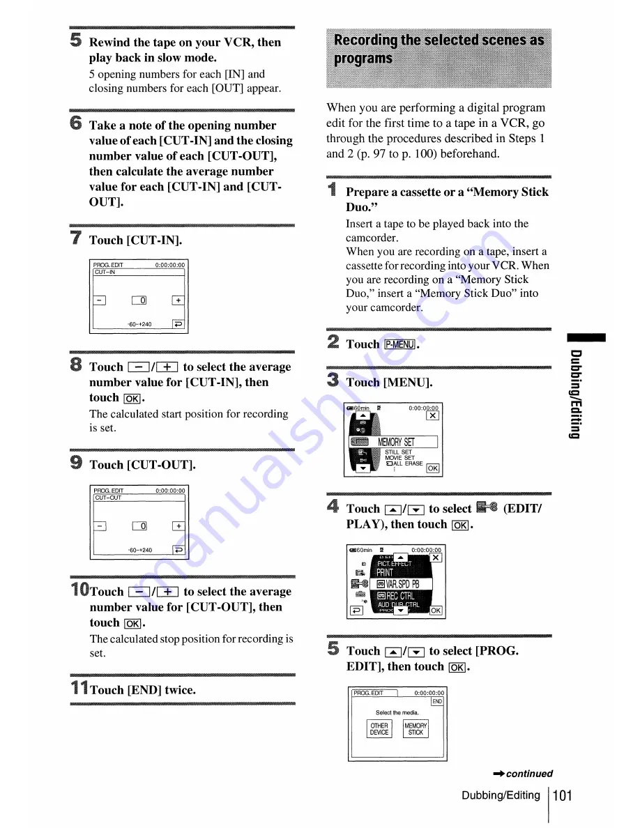 Sony dcr-hc30: DCR-HC40 Operation Manual Download Page 101