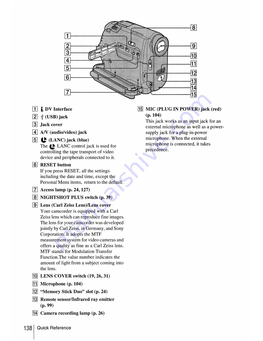 Sony dcr-hc30: DCR-HC40 Operation Manual Download Page 138