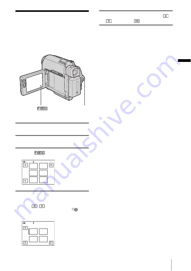 Sony DCR-HC30 - Handycam Camcorder - 680 KP Operation Manual Download Page 25