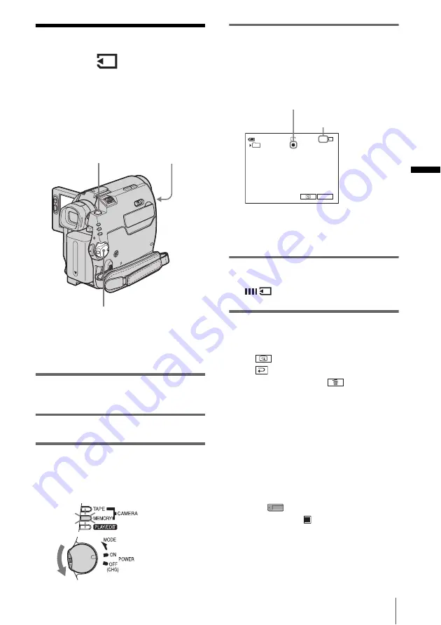 Sony DCR-HC30 - Handycam Camcorder - 680 KP Operation Manual Download Page 31