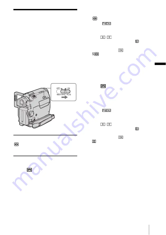 Sony DCR-HC30 - Handycam Camcorder - 680 KP Operation Manual Download Page 39