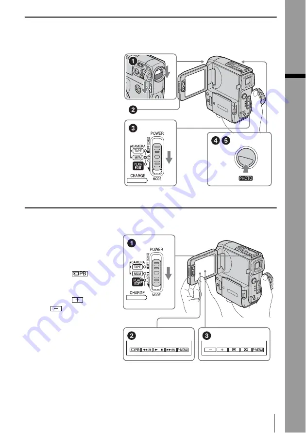 Sony DCR-PC109 - Digital Handycam Camcorder Скачать руководство пользователя страница 13