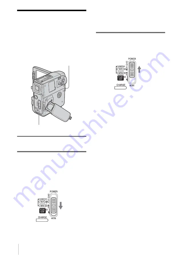 Sony DCR-PC109 - Digital Handycam Camcorder Скачать руководство пользователя страница 20