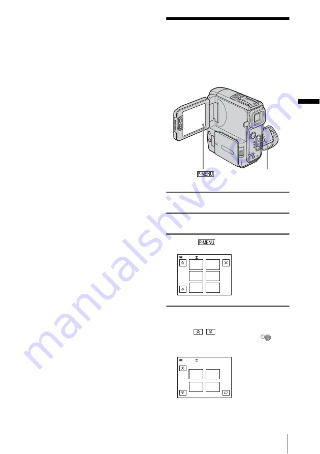 Sony DCR-PC109 - Digital Handycam Camcorder Operation Manual Download Page 25