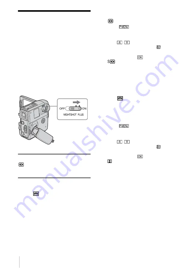 Sony DCR-PC109 - Digital Handycam Camcorder Operation Manual Download Page 40