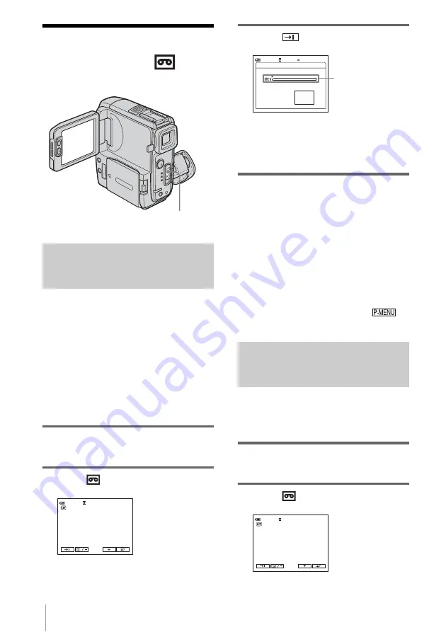 Sony DCR-PC109 - Digital Handycam Camcorder Operation Manual Download Page 48