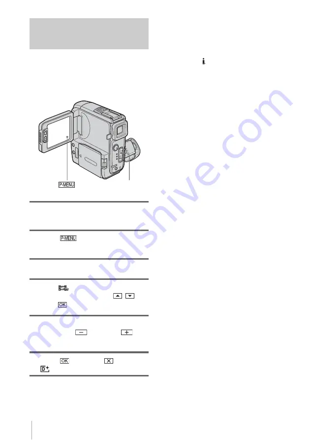 Sony DCR-PC109 - Digital Handycam Camcorder Operation Manual Download Page 52