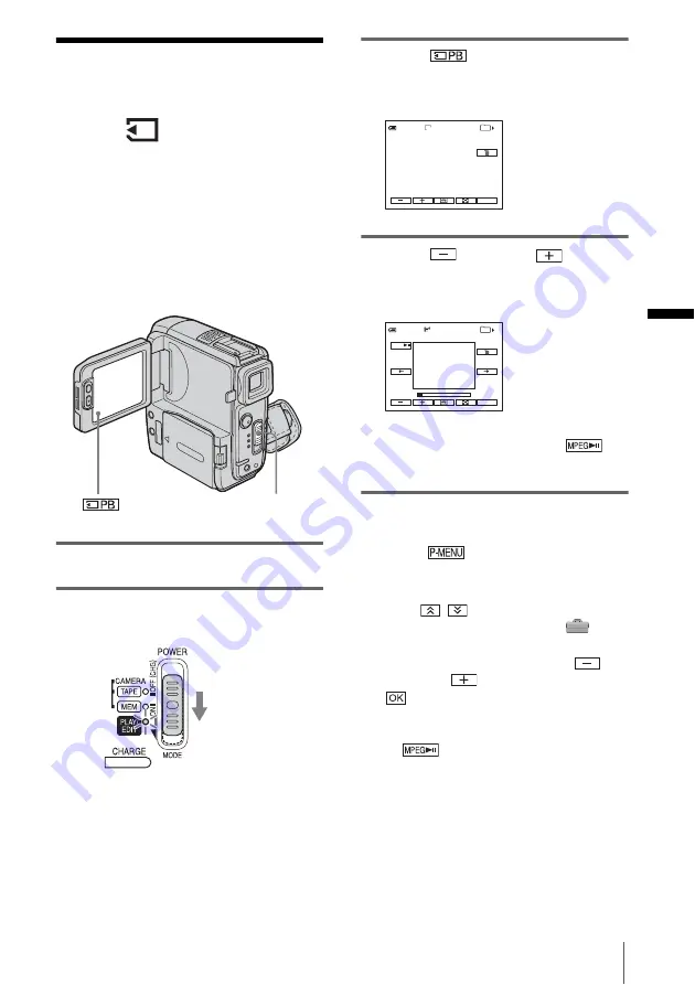 Sony DCR-PC109 - Digital Handycam Camcorder Operation Manual Download Page 53