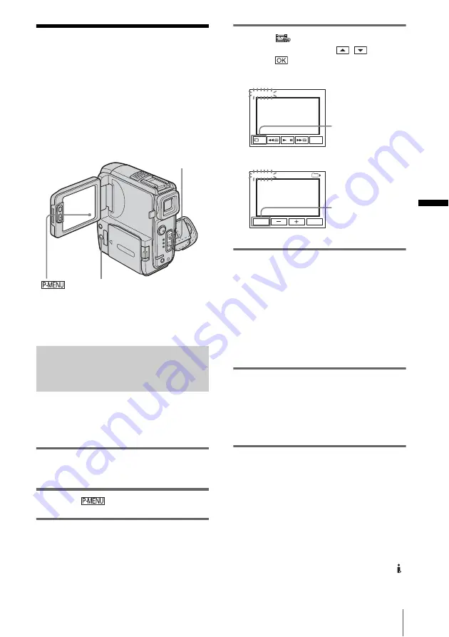 Sony DCR-PC109 - Digital Handycam Camcorder Operation Manual Download Page 57