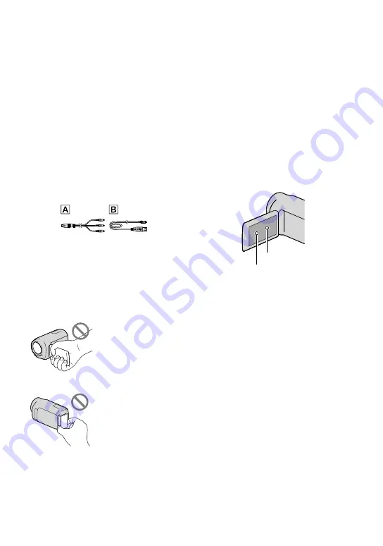 Sony DCR-SR68/L - Hard Disk Drive Handycam Camcorder User Manual Download Page 2