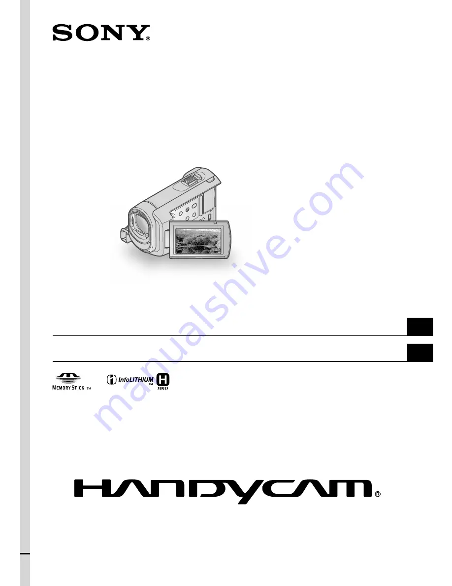 Sony DCR-SX40/L - Palm-sized Camcorder W/ 60x Optical Zoom Operating Manual Download Page 1