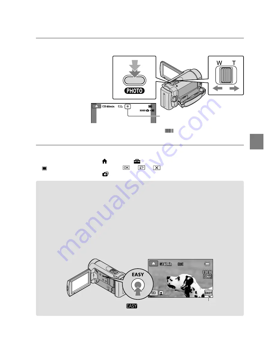 Sony DCR-SX40/L - Palm-sized Camcorder W/ 60x Optical Zoom Operating Manual Download Page 19