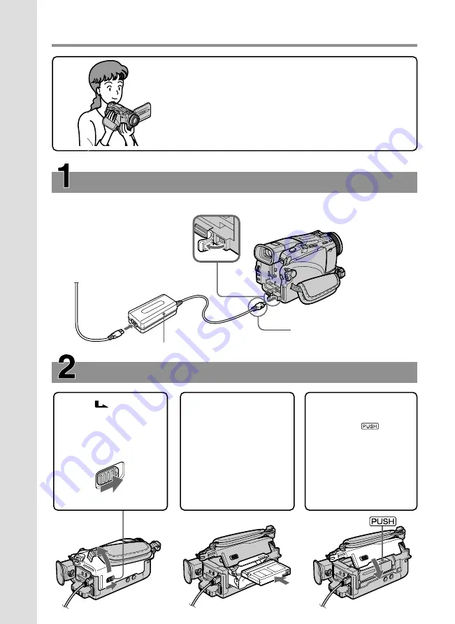 Sony DCR-TRV Operating Instructions Manual Download Page 8