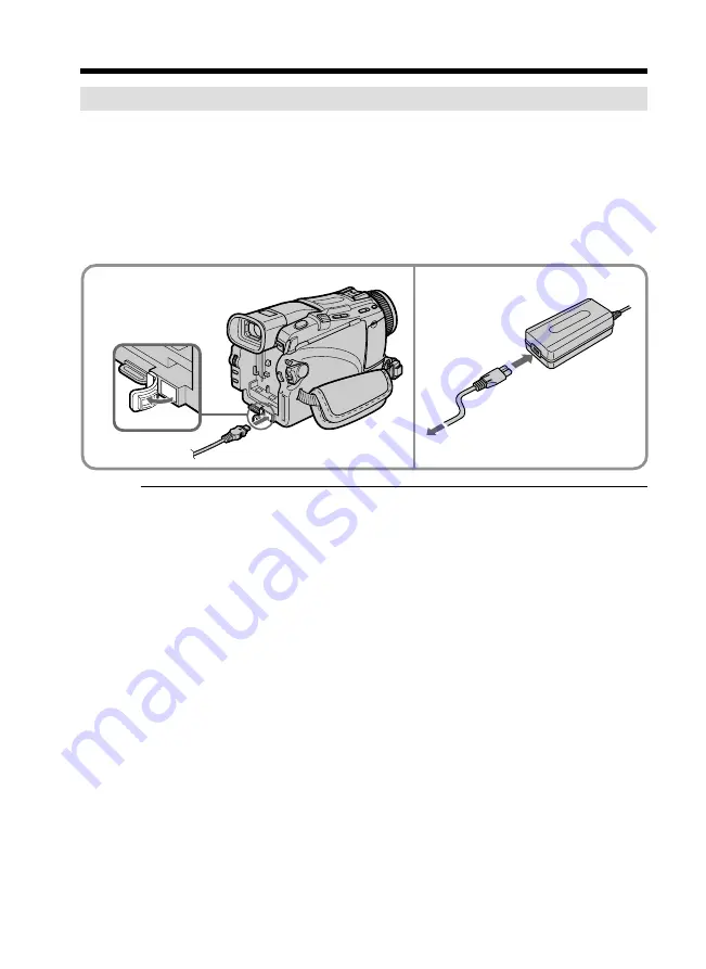 Sony DCR-TRV Operating Instructions Manual Download Page 22