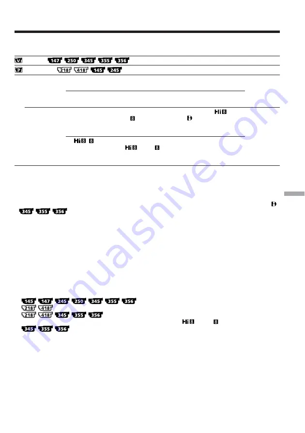 Sony DCR-TRV145E DCR-TRV147E DCR-TRV245E Operating Instructions Manual Download Page 283