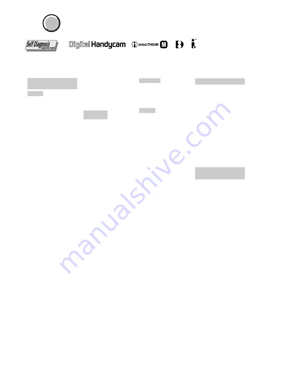 Sony DCR-TRV145E DCR-TRV147E DCR-TRV245E Service Manual Download Page 2