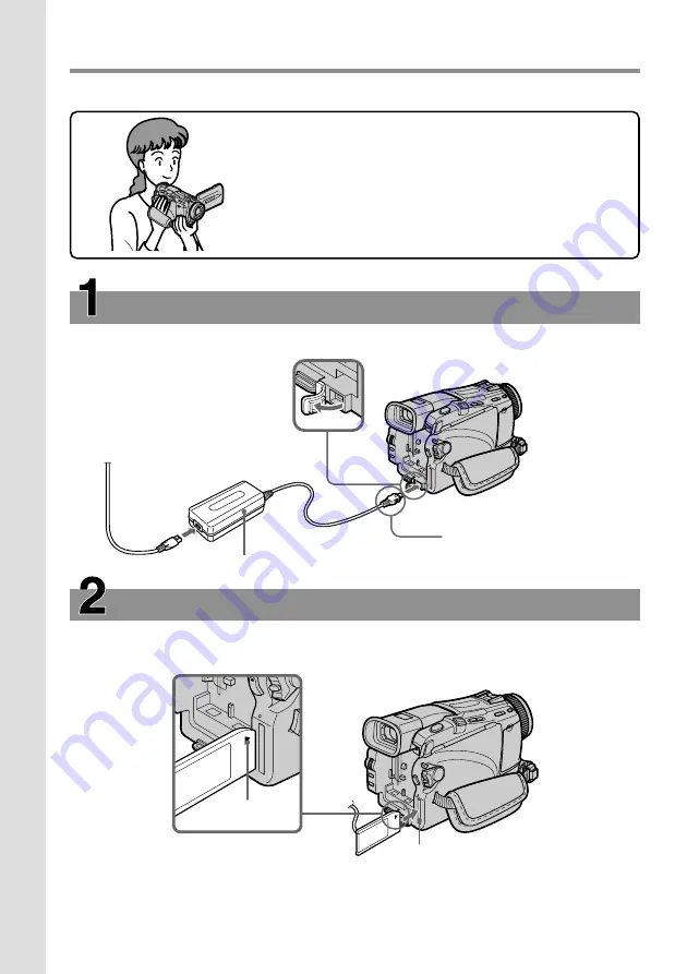 Sony DCR- TRV24E Operating Instructions Manual Download Page 14