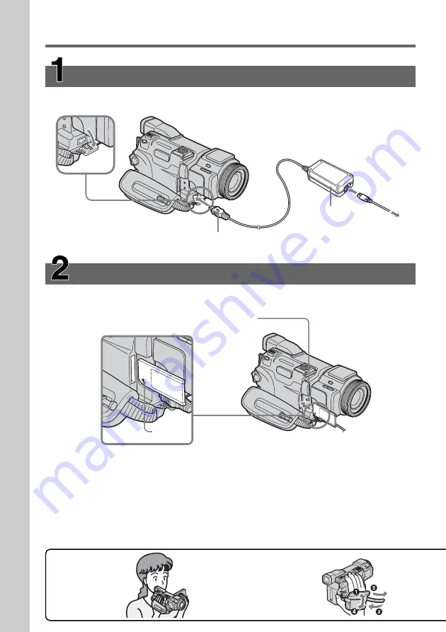 Sony DCR-TRV70 - Digital Handycam Camcorder Operating Instructions Manual Download Page 10