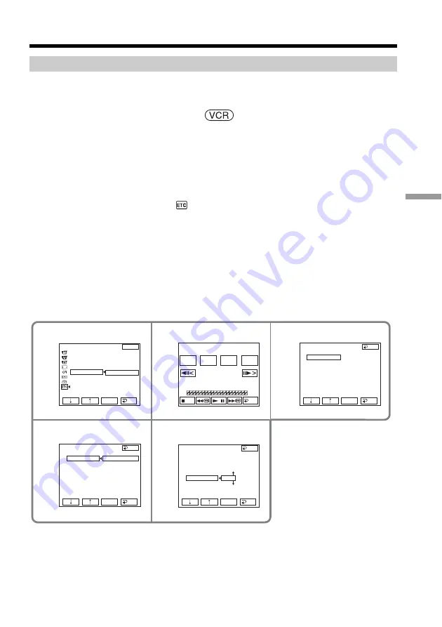 Sony DCR-TRV70 - Digital Handycam Camcorder Operating Instructions Manual Download Page 81