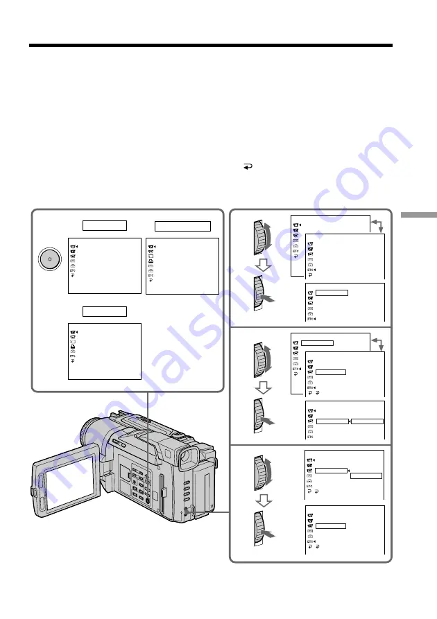 Sony DCR-TRV720 Operating Instructions Manual Download Page 65