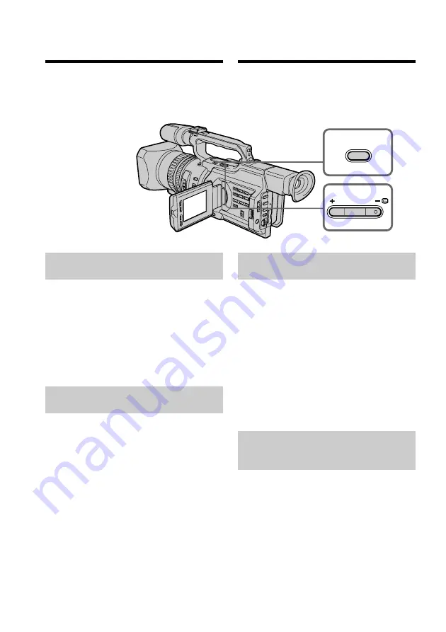 Sony DCR-VX2000E Operating Instructions Manual Download Page 36