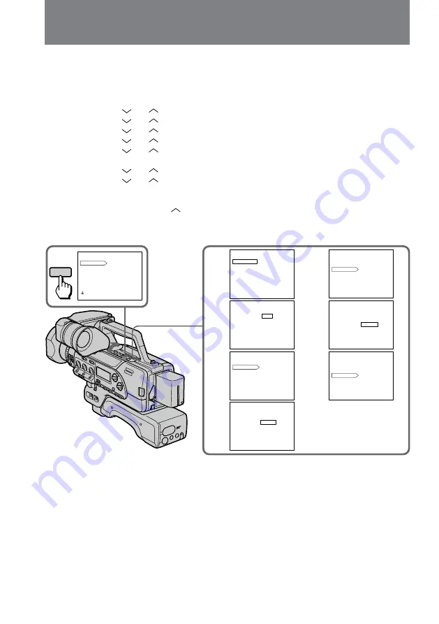 Sony DCR-VX9000 Operating Instructions Manual Download Page 34