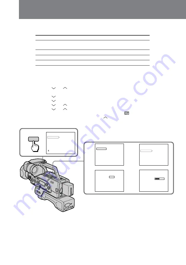 Sony DCR-VX9000 Operating Instructions Manual Download Page 56