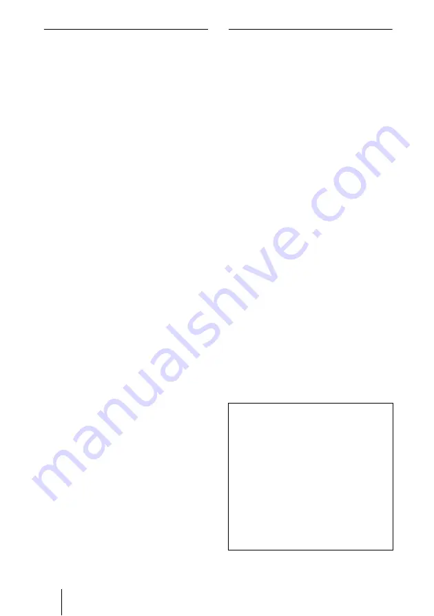 Sony DF70P Installation Manual Download Page 30